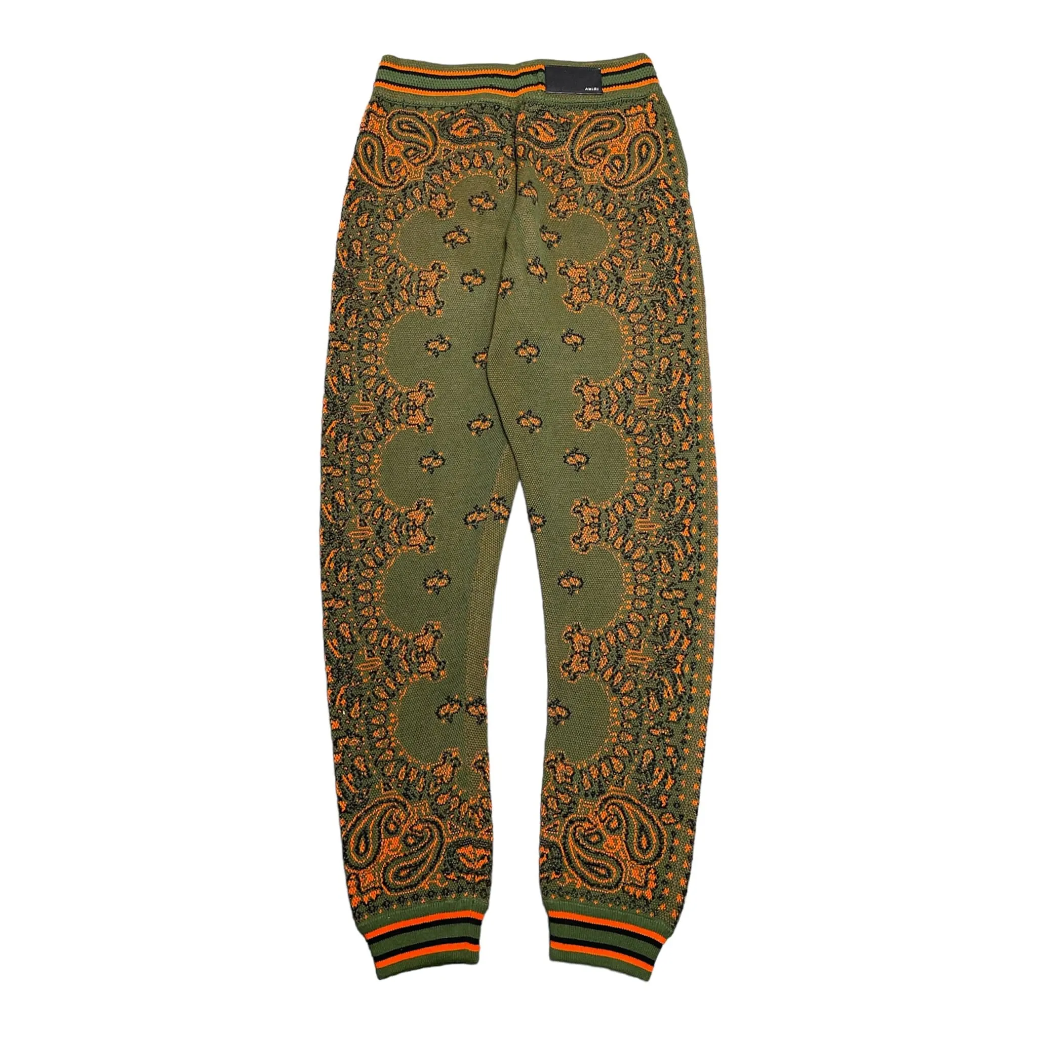 Amiri Bandana B-Ball Sweatpants Khaki Orange