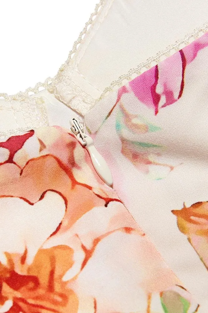 Antoinette - Printed Flared Midi Dress