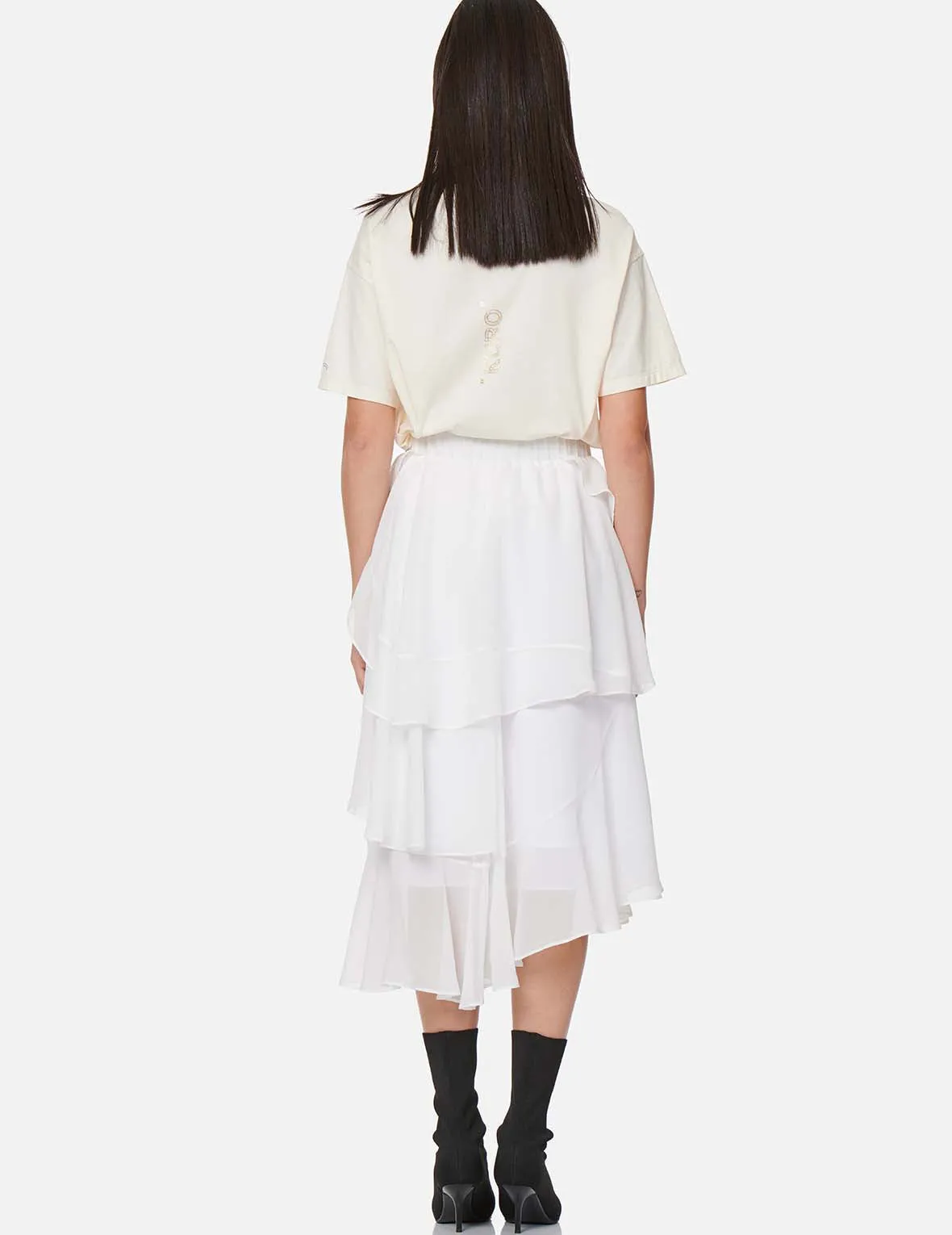 Asymmetric Layered Skirt