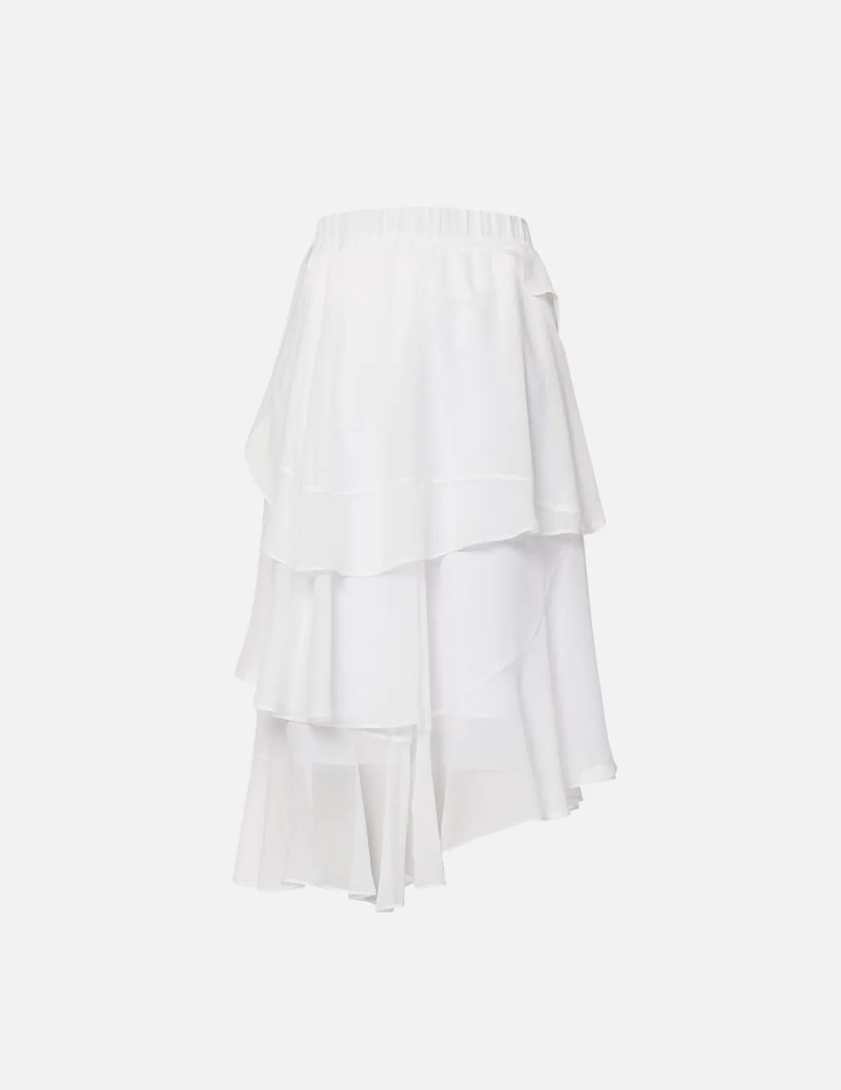 Asymmetric Layered Skirt