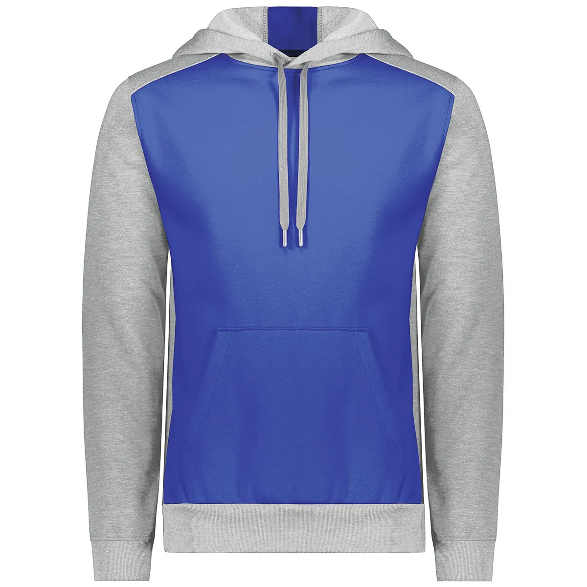 Augusta Sportswear Men's Royal/Grey Heather Three-Season Fleece Pullover Hoodie