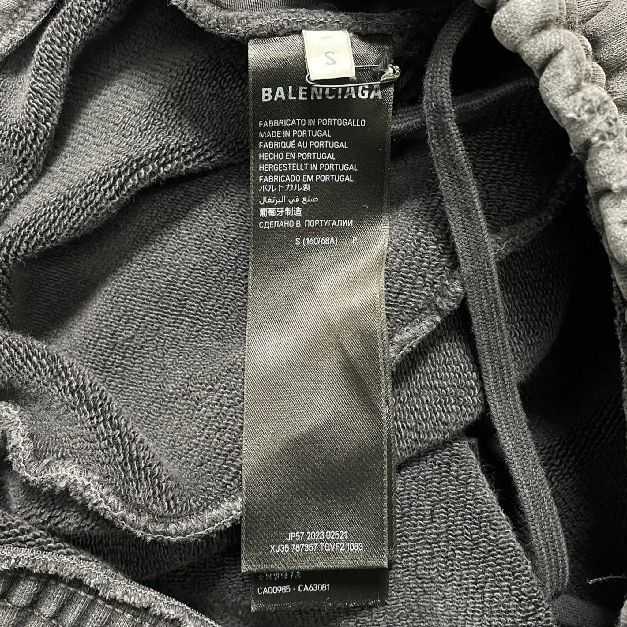 Balenciaga Slogan Sweatpants Steel Blue Pre-Owned