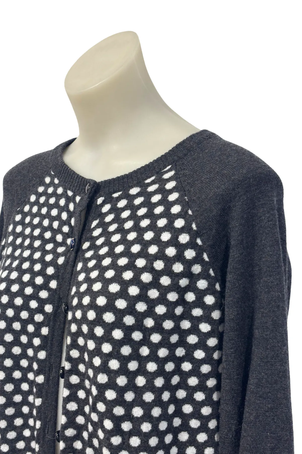 Bella spotty merino blend cardigan, M