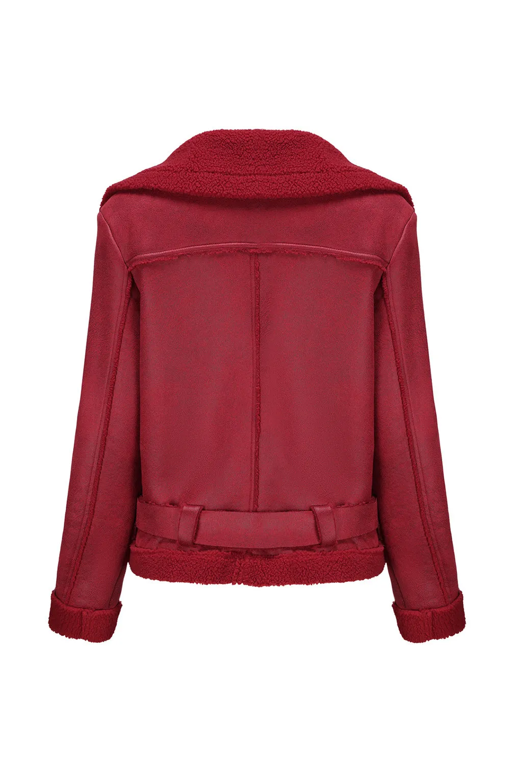 Black Fleece PU Cropped Fitted Women Jacket