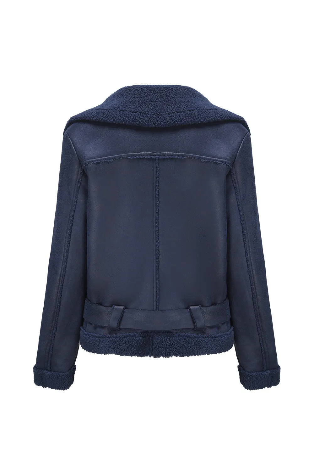 Black Fleece PU Cropped Fitted Women Jacket