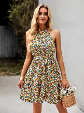 Bohemian Printed Sleeveless Dress