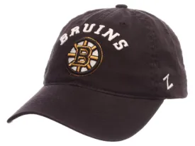 Boston Bruins Zephyr Black Centerpiece Adjustable Strap Slouch Hat Cap