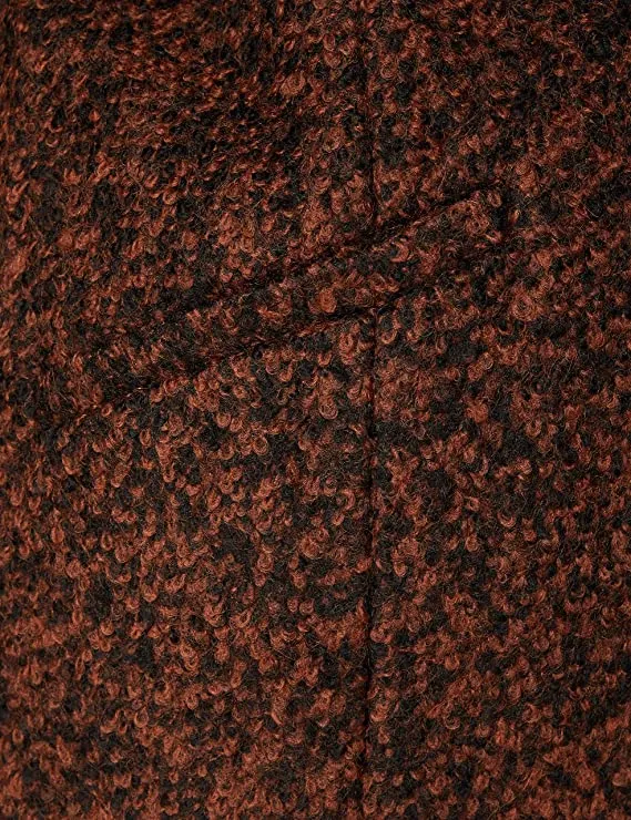 Brandy Brown Ladies Wool Blend Coat - Garcia