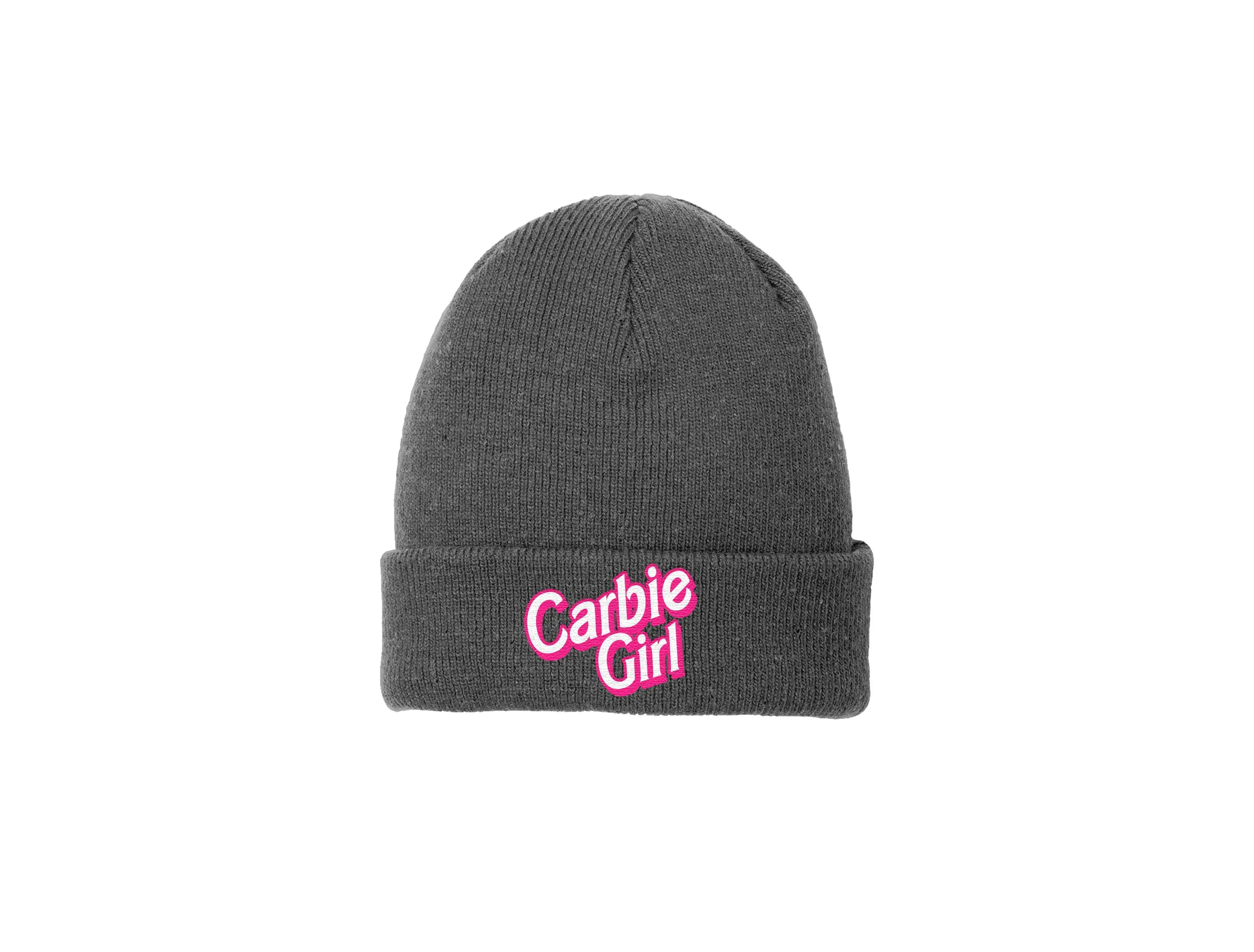 Carbie Girl - Embroidered Winter Beanie - Ken and Barbie