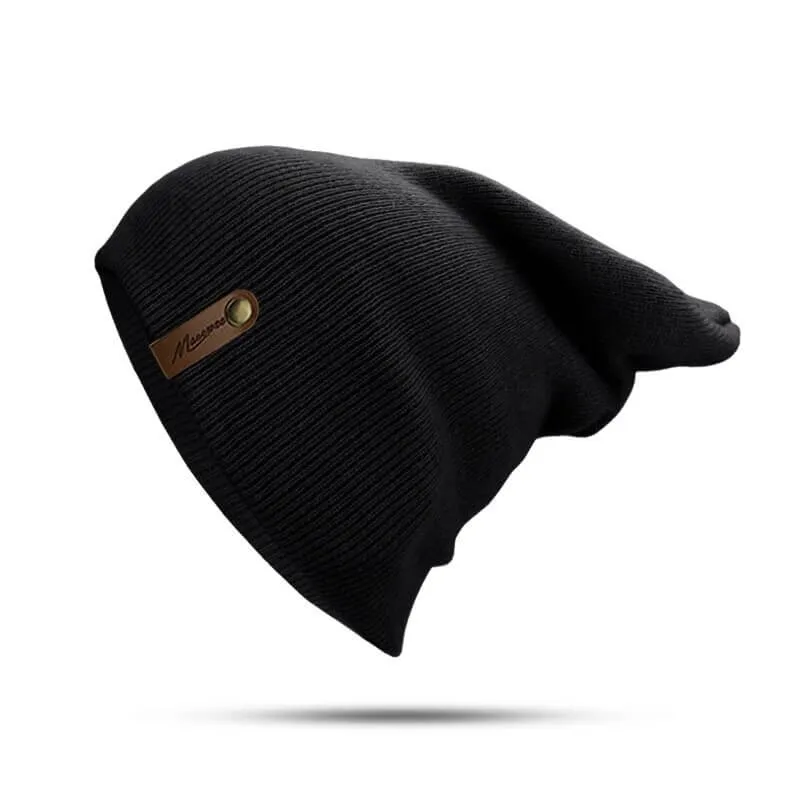 Casual Solid Color Knitted Beanie / Thick Warm Soft Hat - SF0523