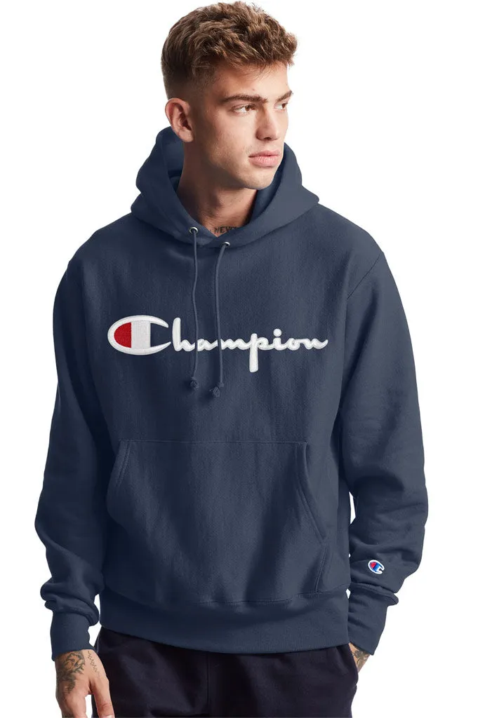Champion Reverse Weave Hoodie, Vintage Script Logo