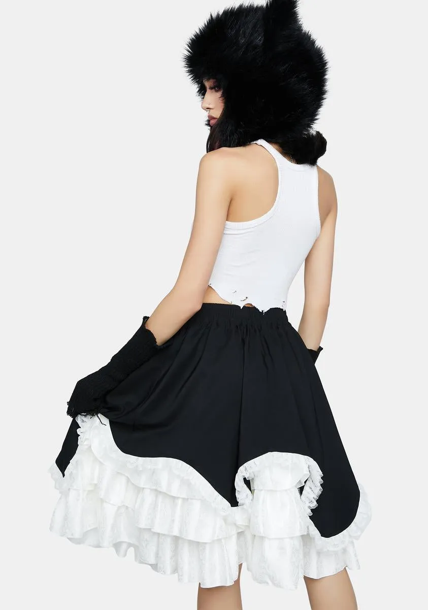 Chocolate Heart Frilly Skirt
