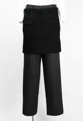 COMME DES GARCONS FW 2004 LAYERED SKIRT AND TROUSERS SET