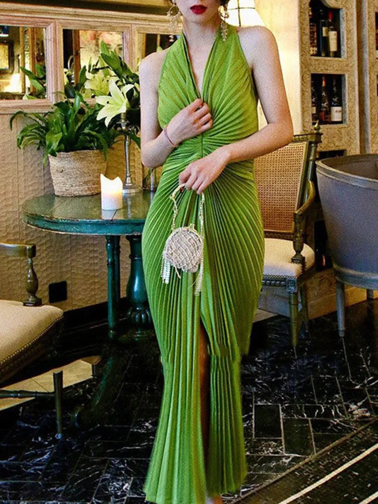 Darcy Pleated Dress