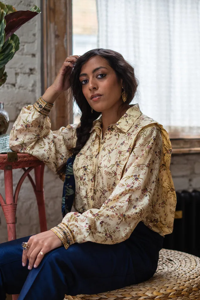 Dehavarman Shirt: Vintage French Floral