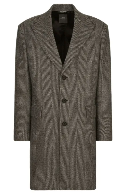 DOLCE & GABBANA - tailored herringbone coat