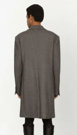 DOLCE & GABBANA - tailored herringbone coat