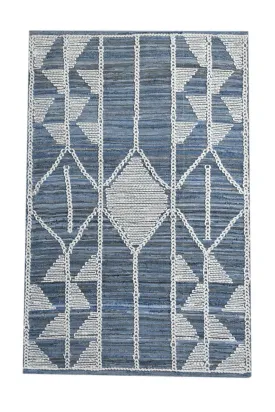Dorval Blue Recycled Denim & Wool Rug