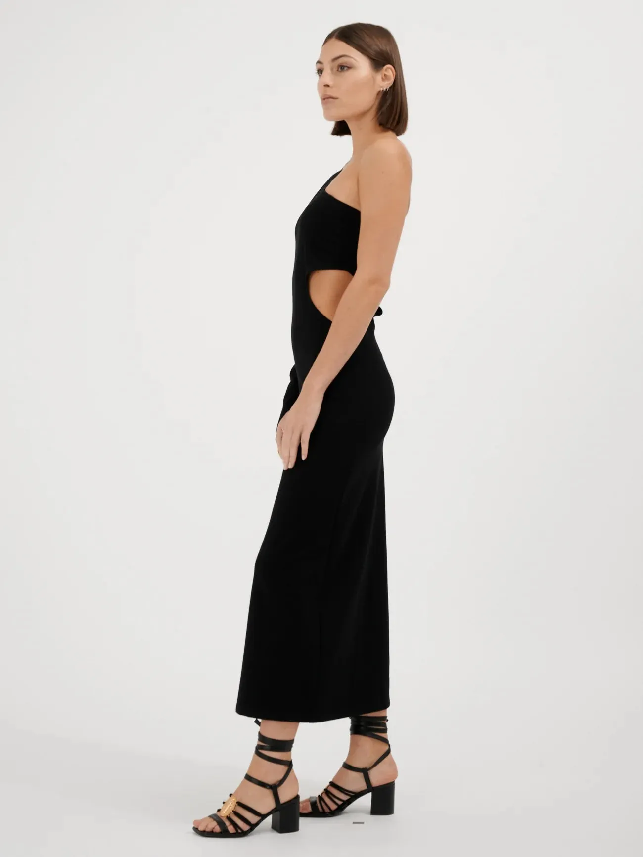 Fete Imperiale - Propriano Asymmetric Dress: Black