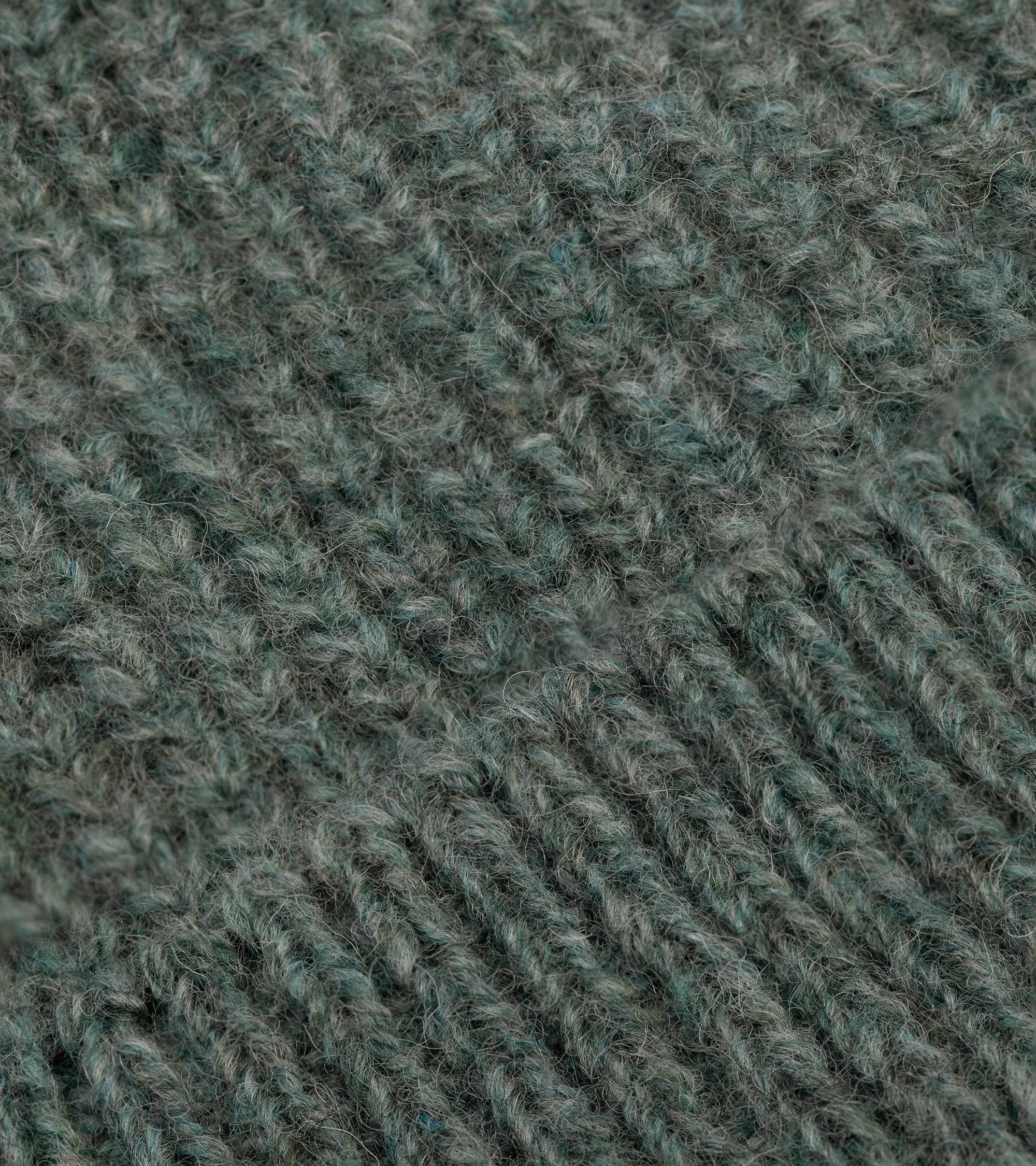 Freight Lambswool Beanie: Graphite Green