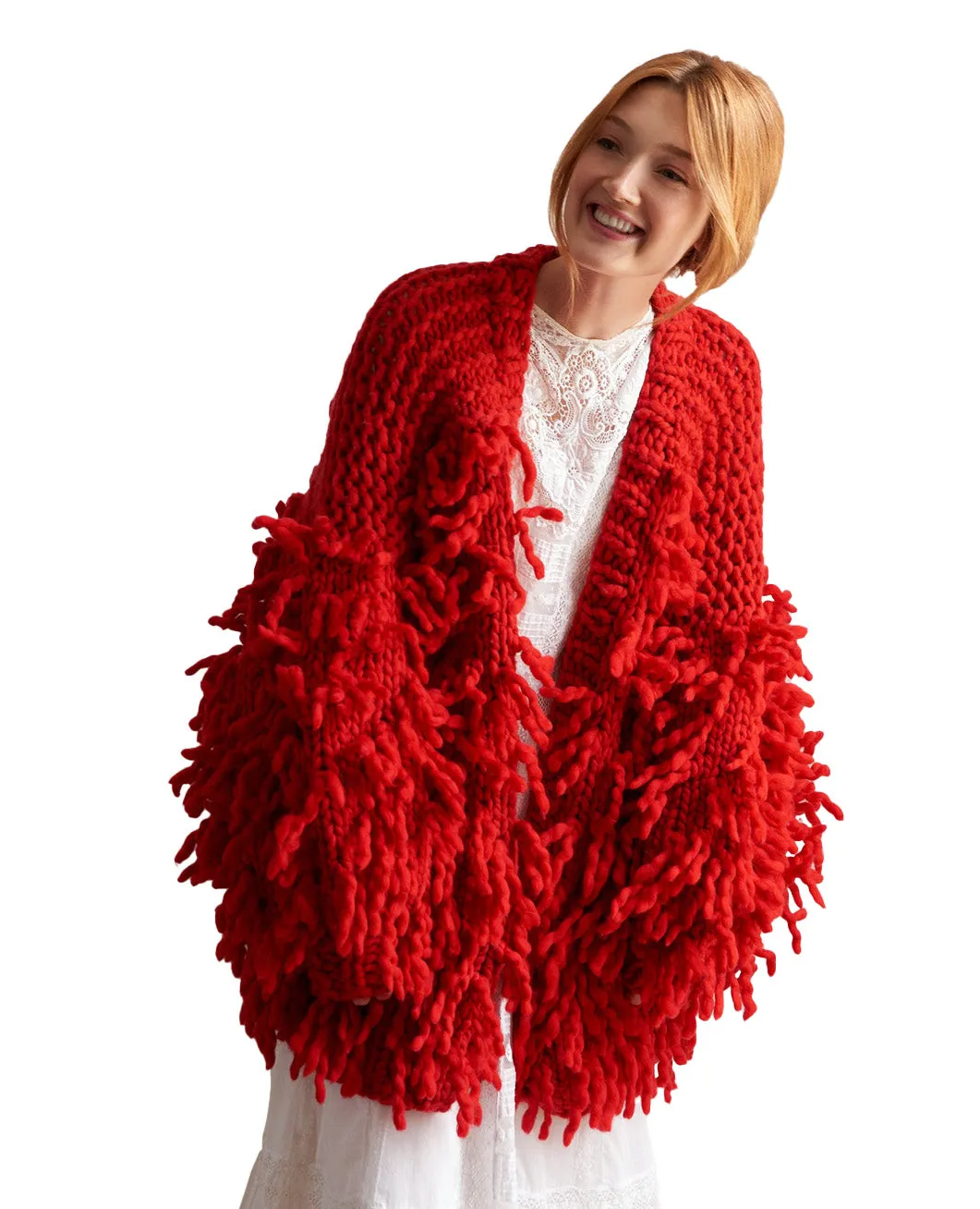 Fringe Coat - Merino