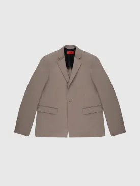Garden Wool Tailored Short Jacket in Gray