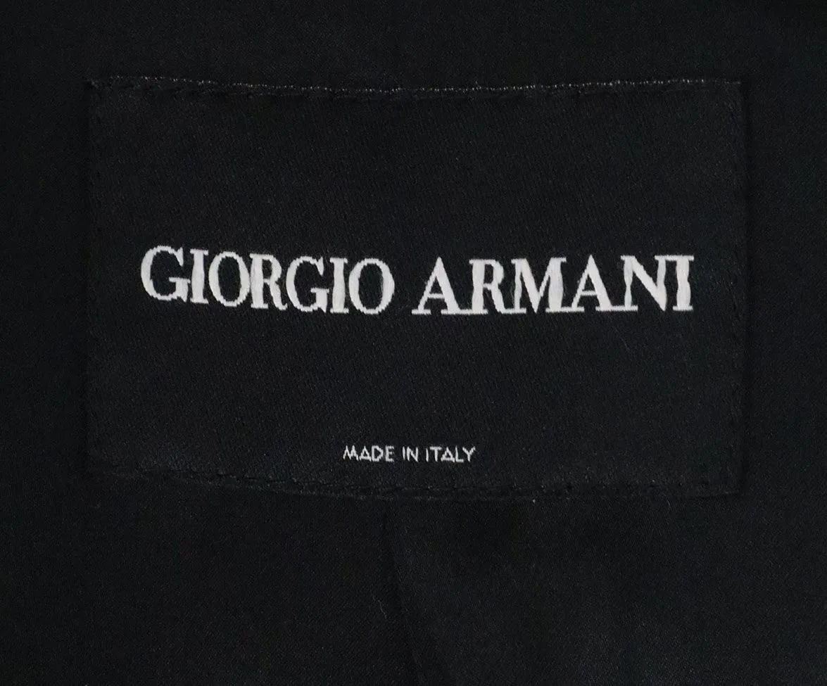 Giorgio Armani Black Fleece Jacket sz 4