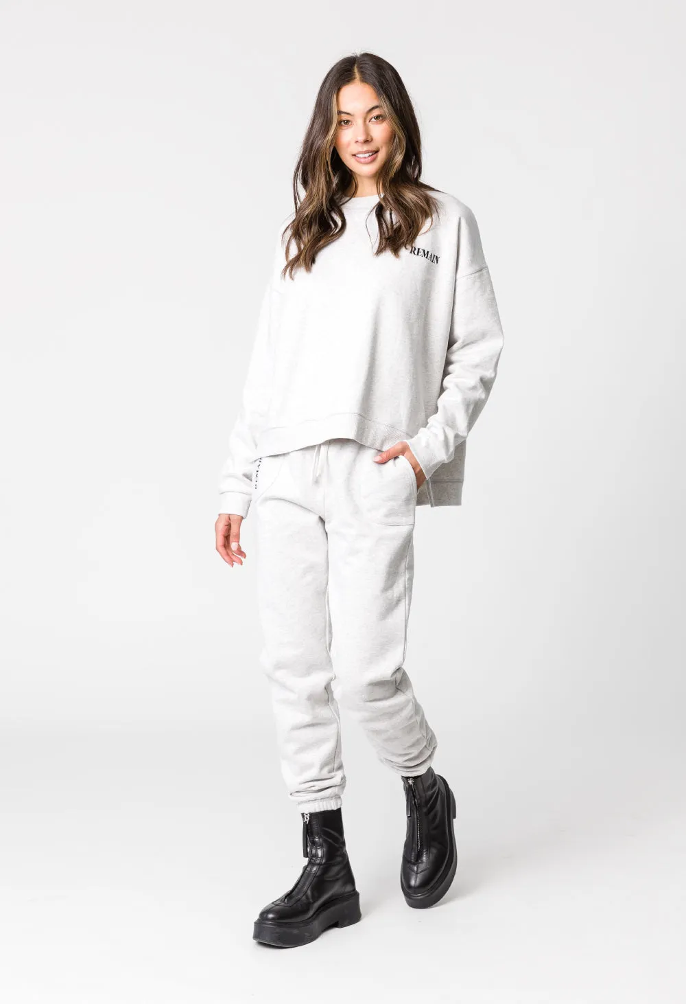 KELLY TRACKPANT - SNOW MARLE