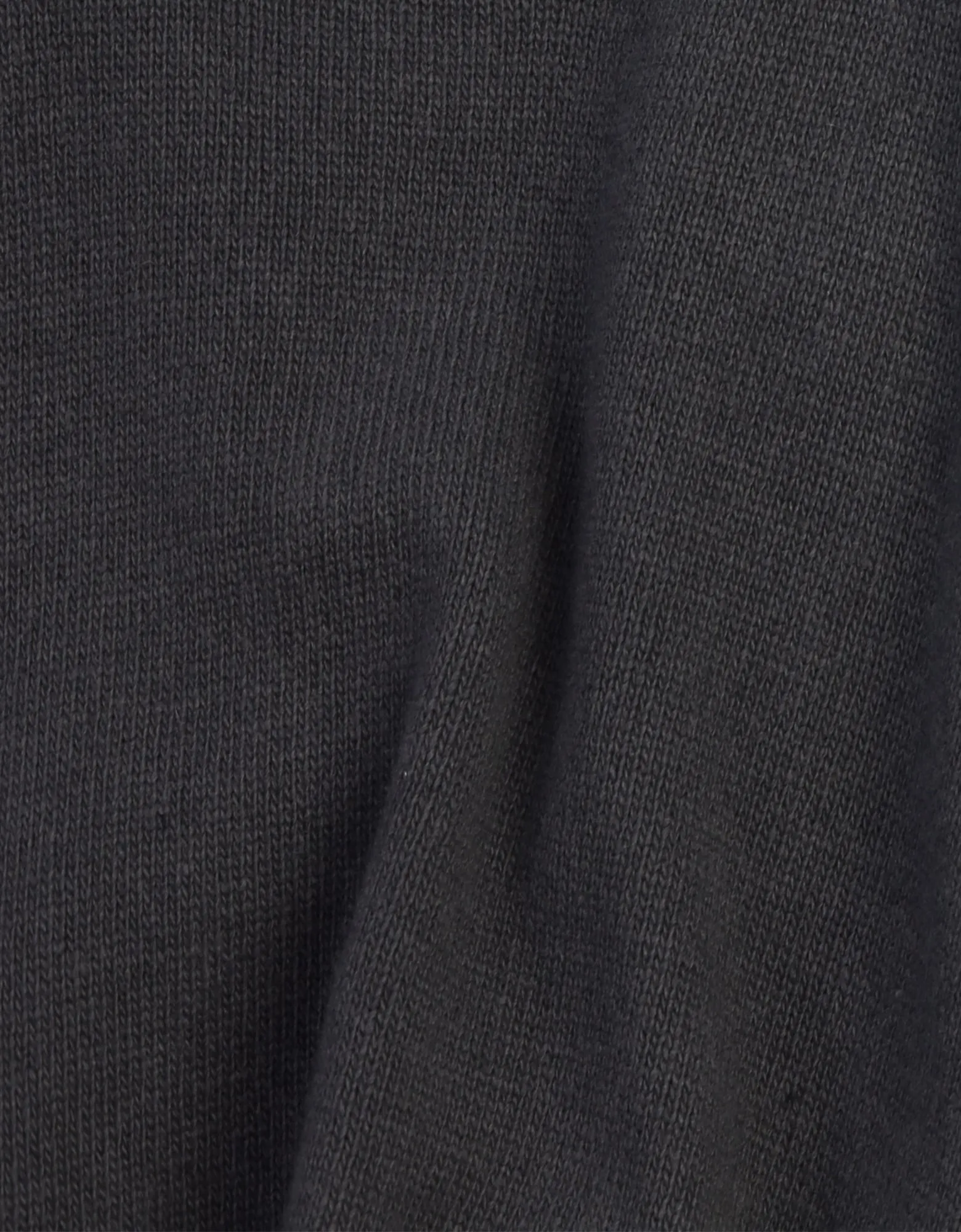 Light Merino Wool Crew - Lava Grey
