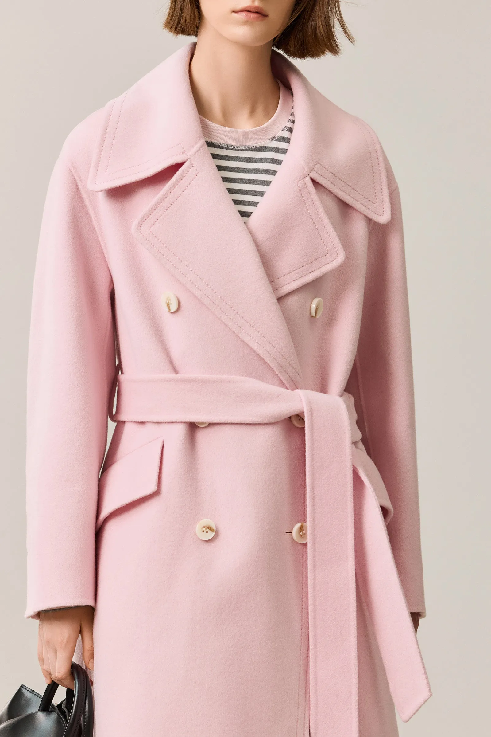 LILY Classic Double-Breasted Wool Coat