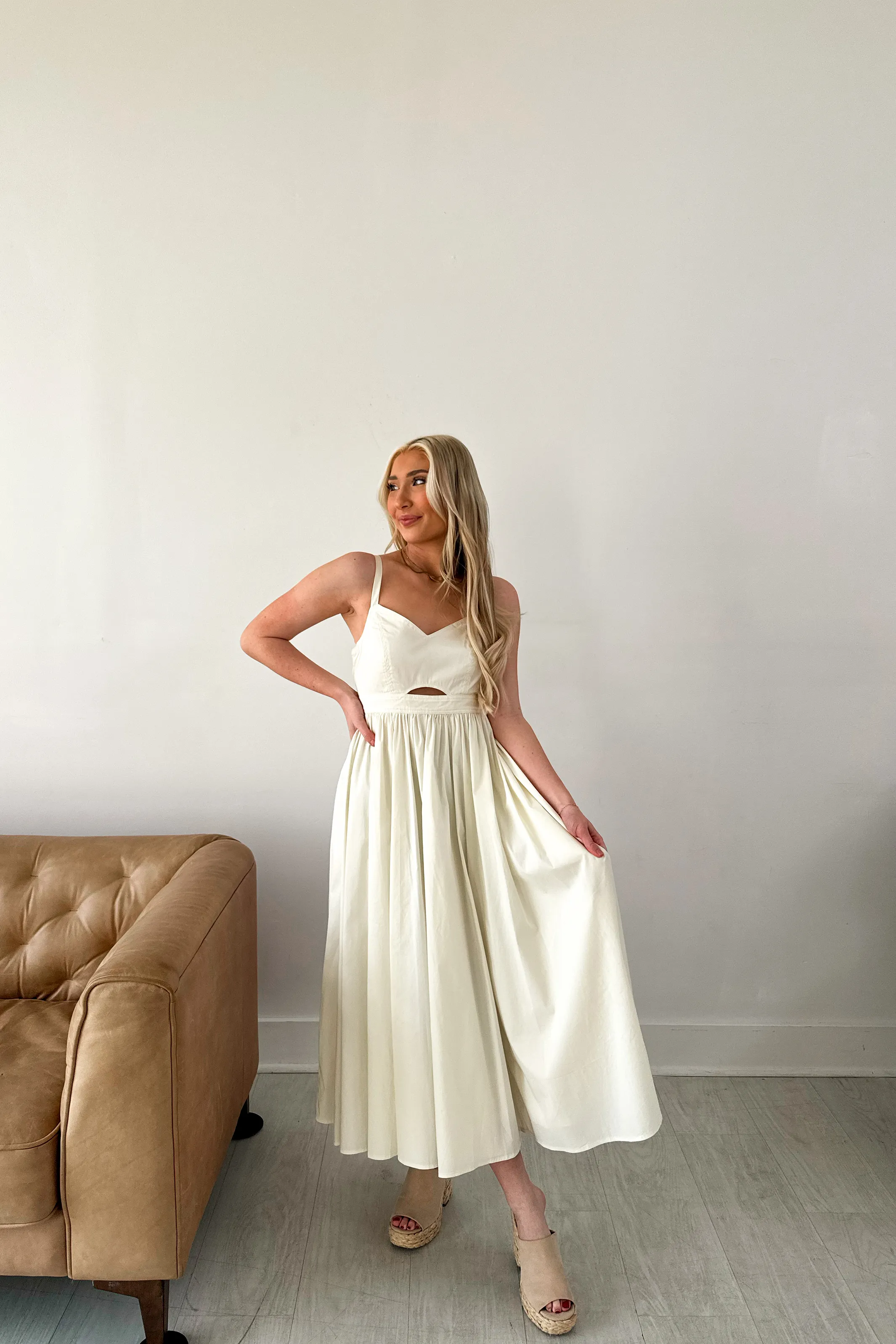 Mariah Midi Cutout Dress