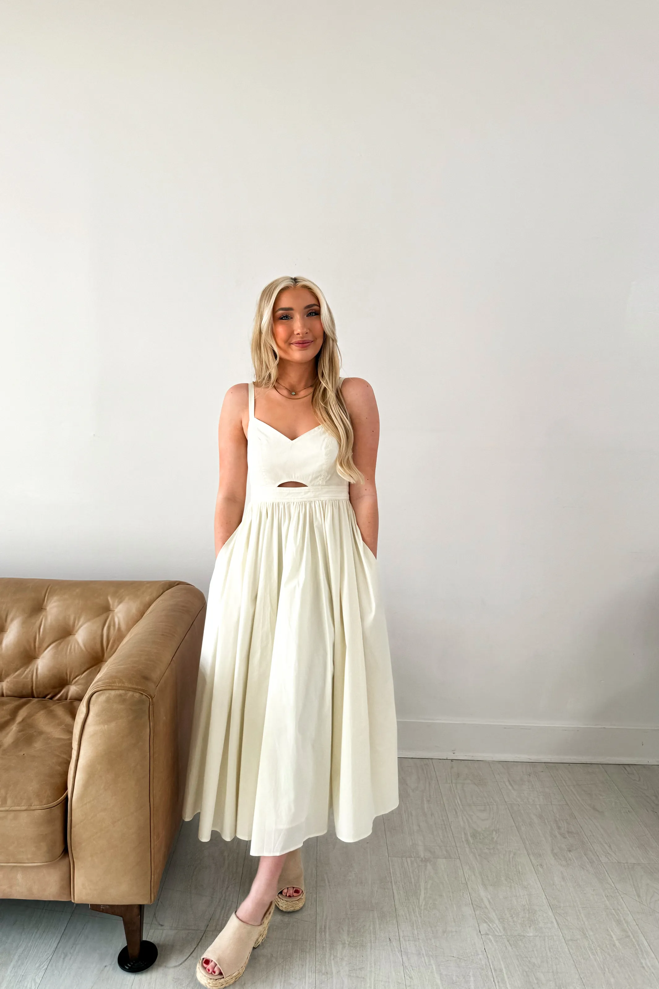 Mariah Midi Cutout Dress