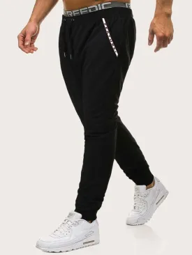 Men Letter Graphic Drawstring Sweatpants