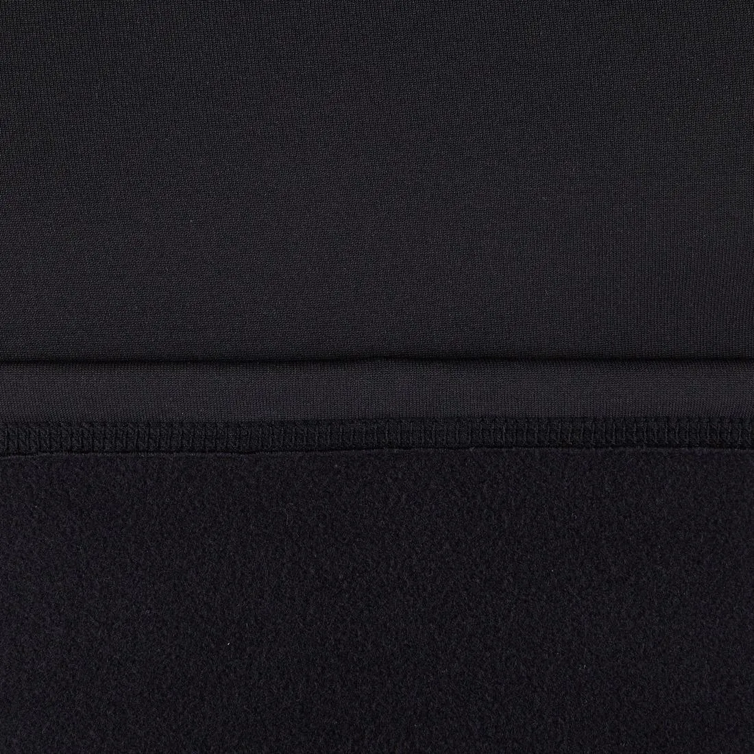 Men’s Surfing T-shirt Thermal Fleece Top Short Sleeve - 900 Black