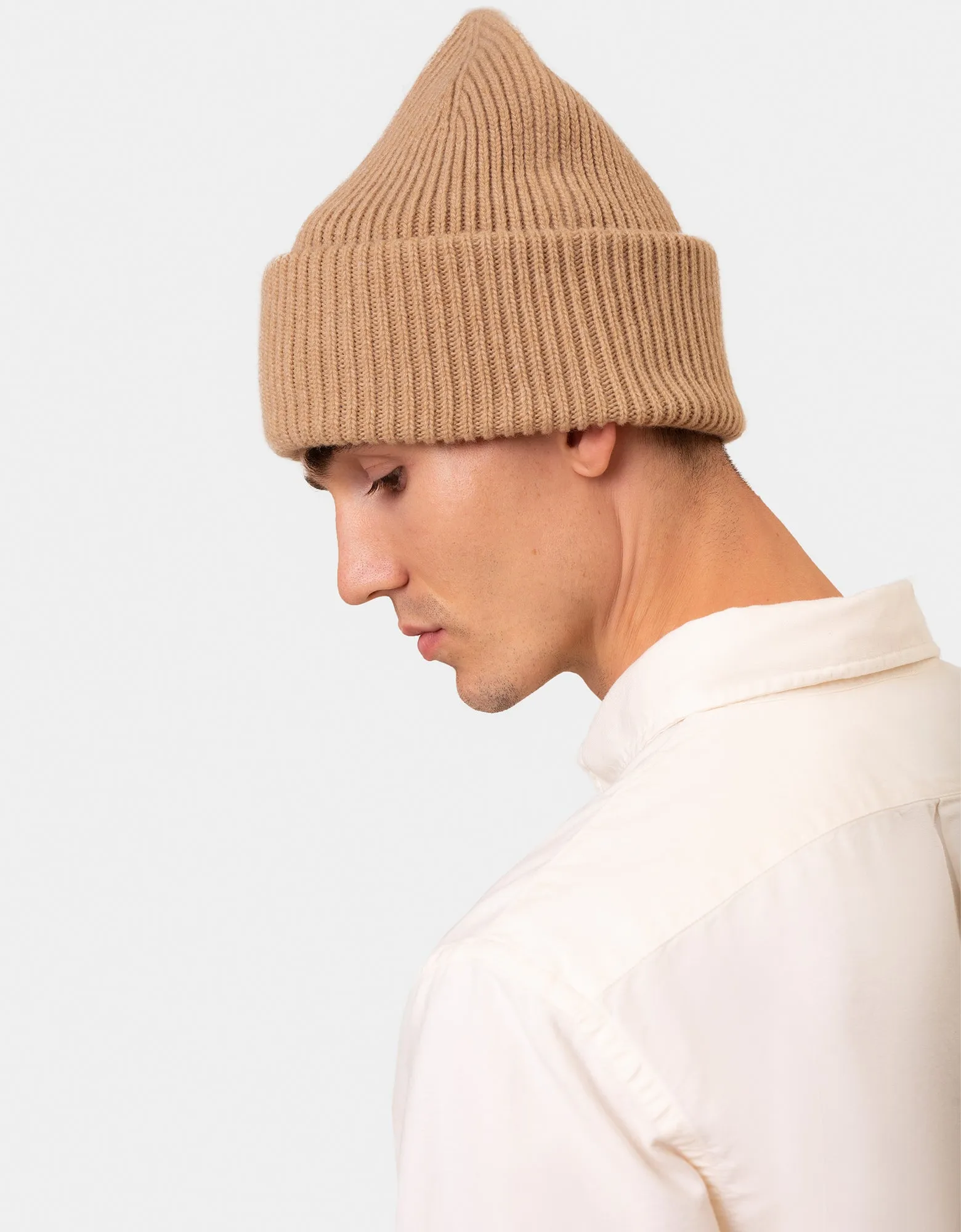 Merino Wool Hat - Navy Blue