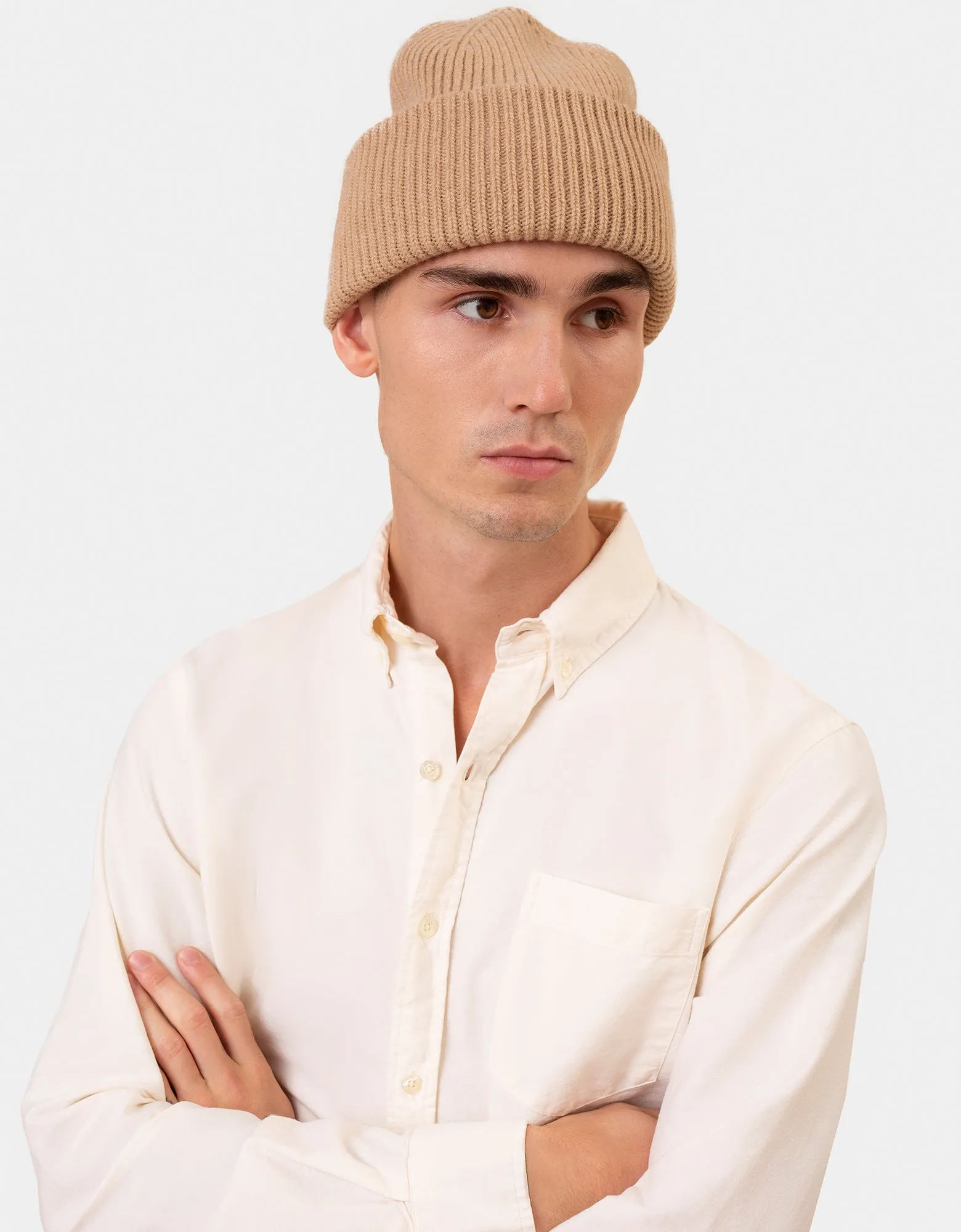 Merino Wool Hat - Navy Blue