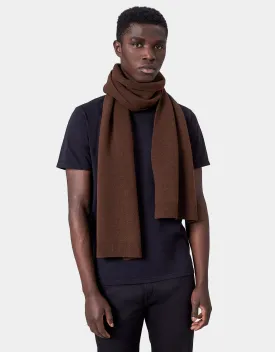 Merino Wool Scarf - Teal Blue