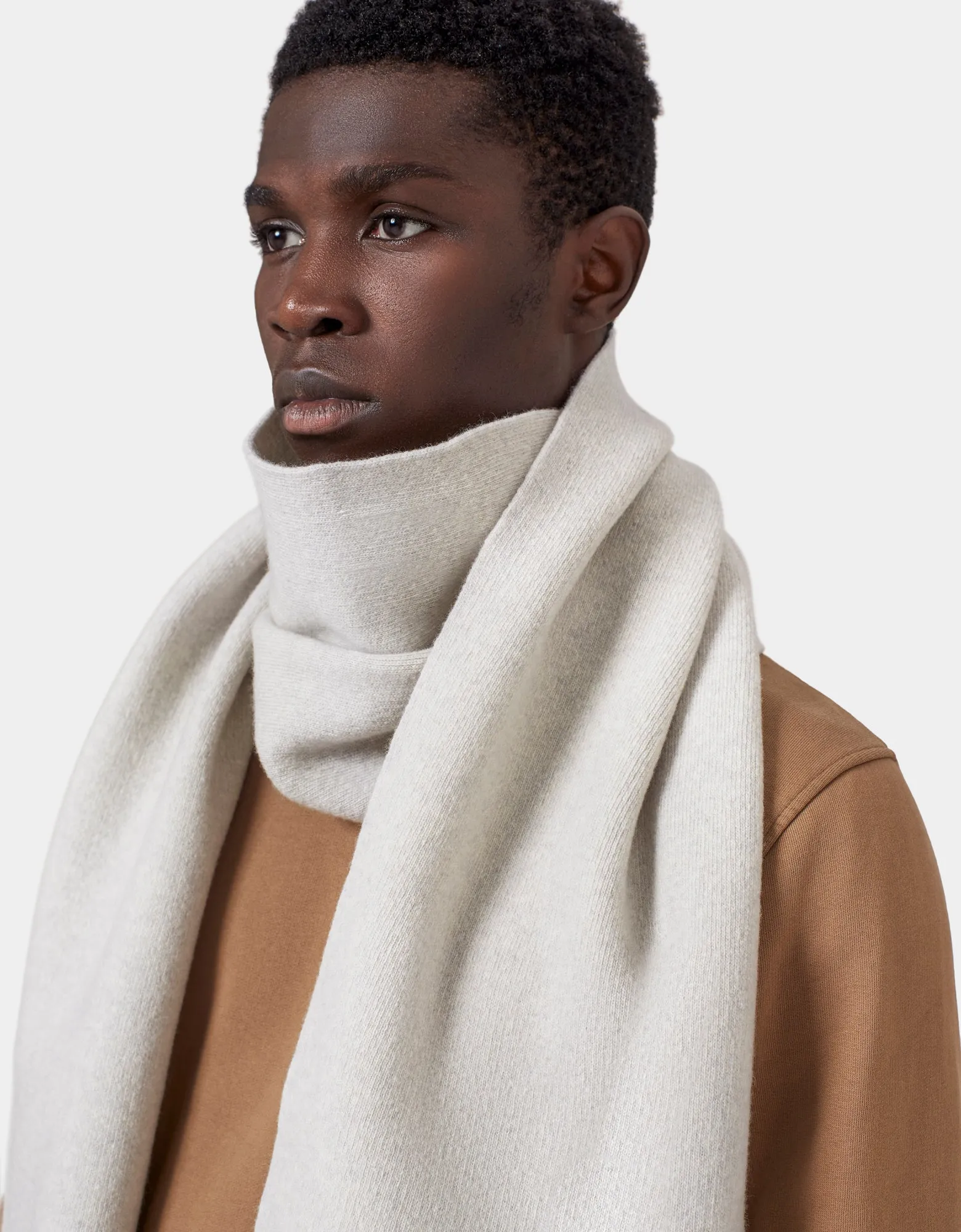Merino Wool Scarf - Teal Blue