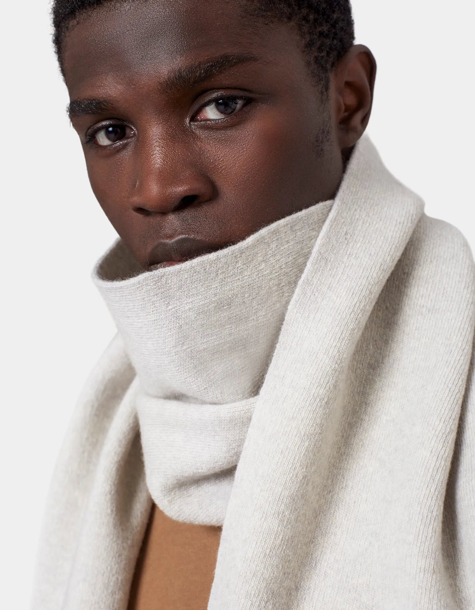 Merino Wool Scarf - Teal Blue