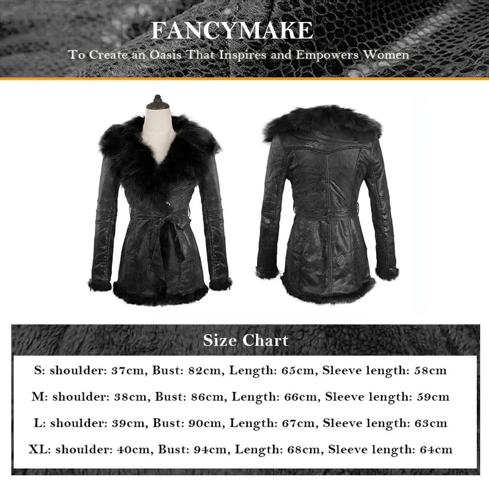Natural Fox Fur Fleece Slim Fit Long Coat