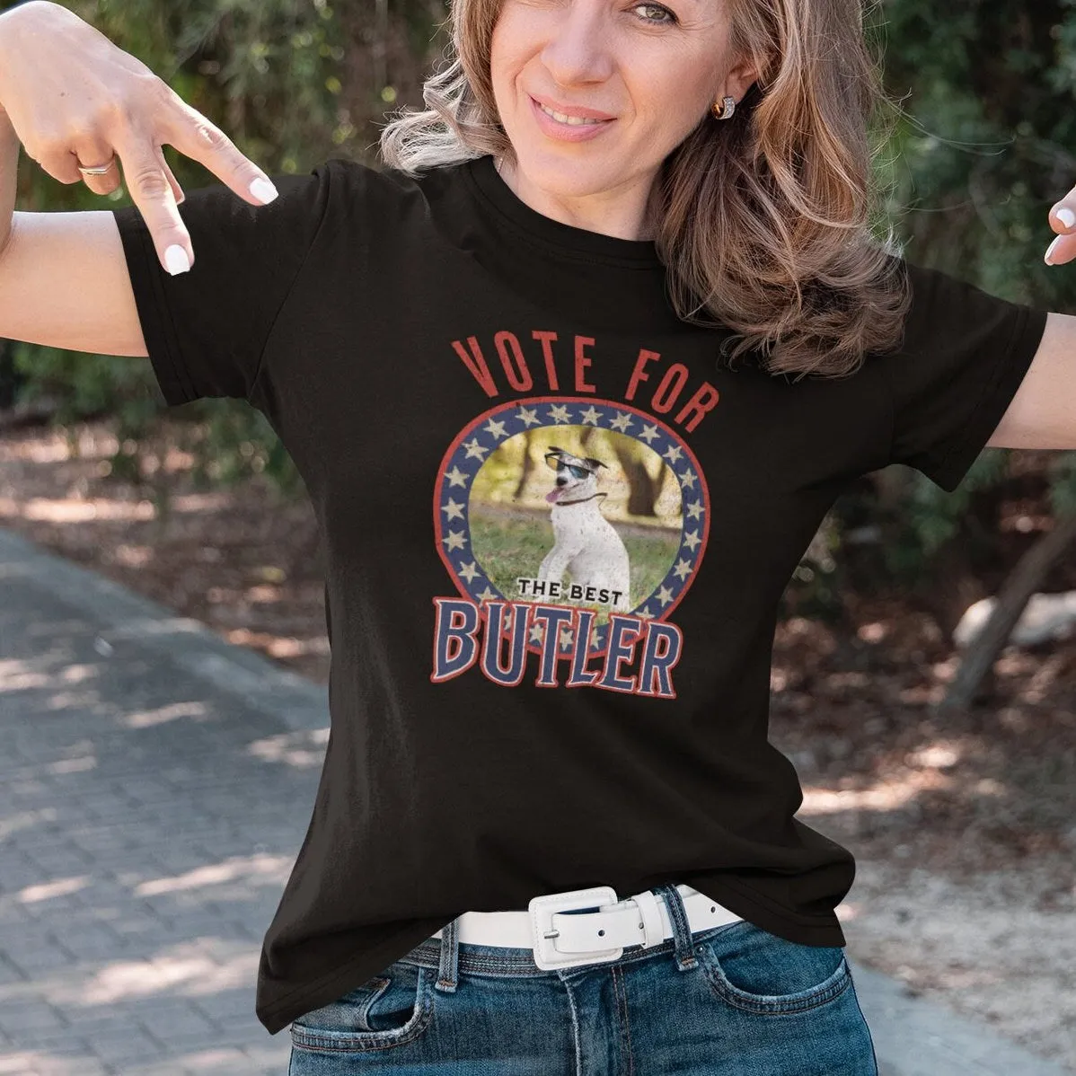 Personalized Dog Vote Shirt, Election For Shirt, Custom Dog Lover Gift, Vote 2024 Tee, Politics Shirt, President T-Shirt