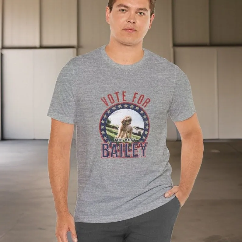 Personalized Dog Vote Shirt, Election For Shirt, Custom Dog Lover Gift, Vote 2024 Tee, Politics Shirt, President T-Shirt