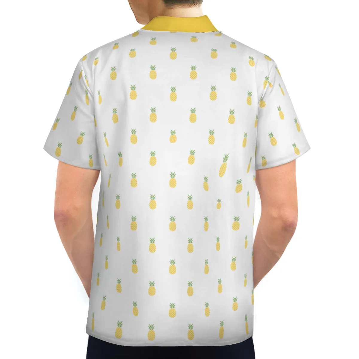 Pineapple Shirt Men, Retro Hawaiian Shirt Men, 60s Style Top Men, Retro Shirt , Tropical Shirt Men, Vintage Style Shirt , Pineapple Top men