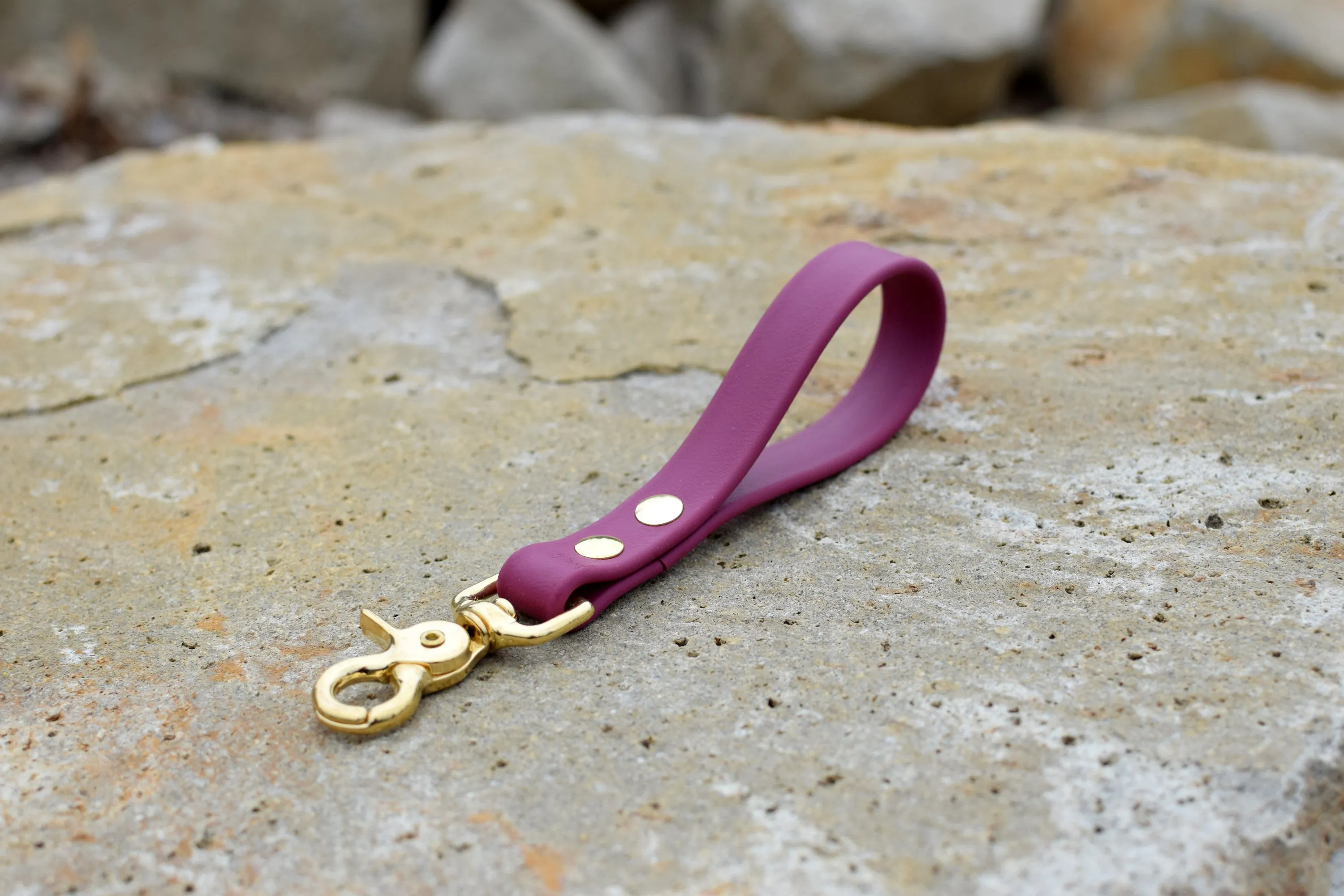 PREMADE COLLECTION - Biothane Short Leash Key Fob