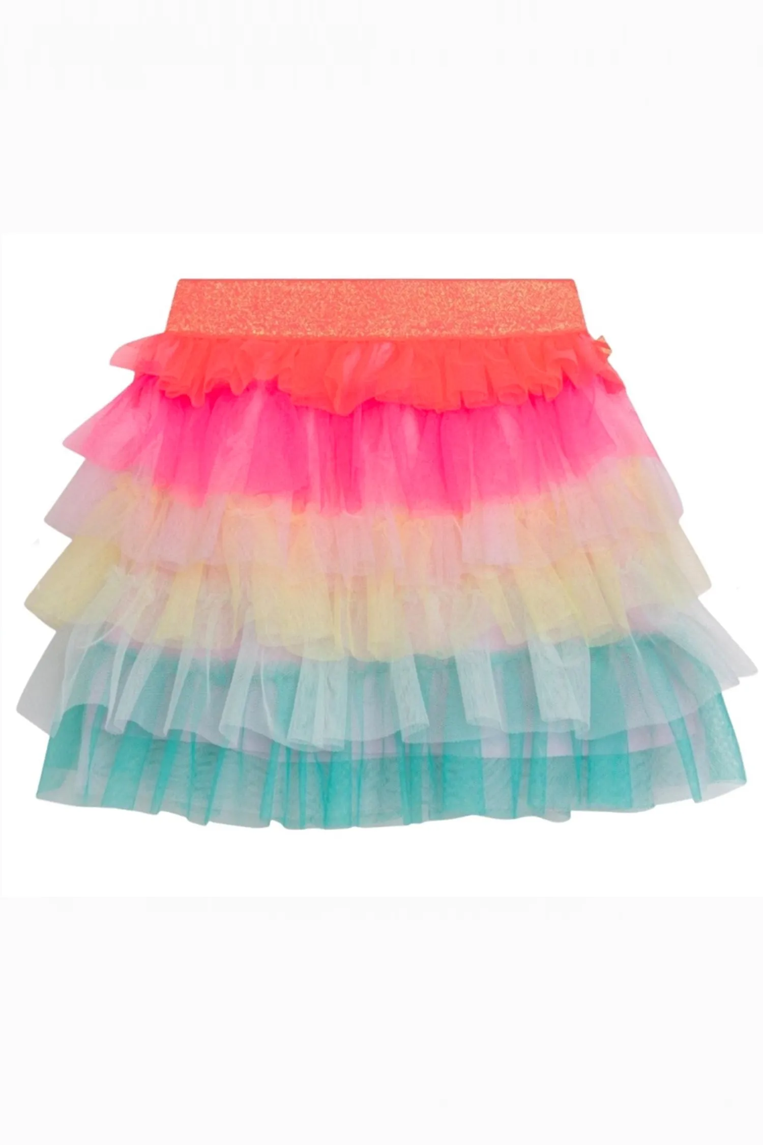 Rainbow Tulle Layered Skirt