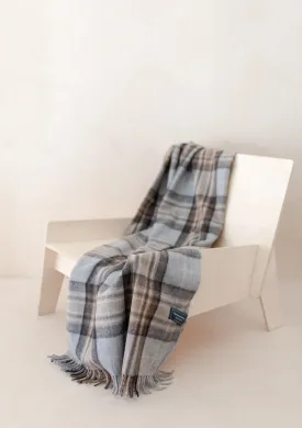 Recycled Wool Small Blanket in Mackellar Tartan