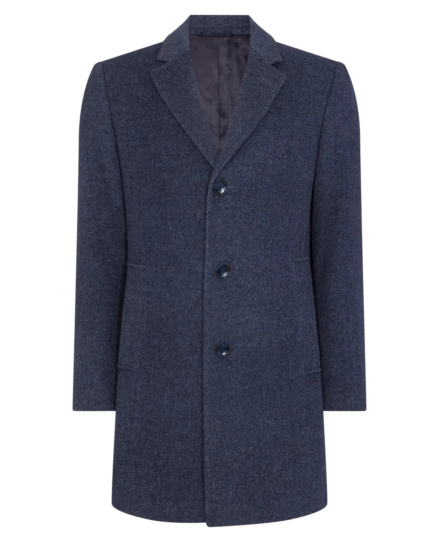 Remus Uomo Quinn Slim Fit Tailored Coat - Dark Blue