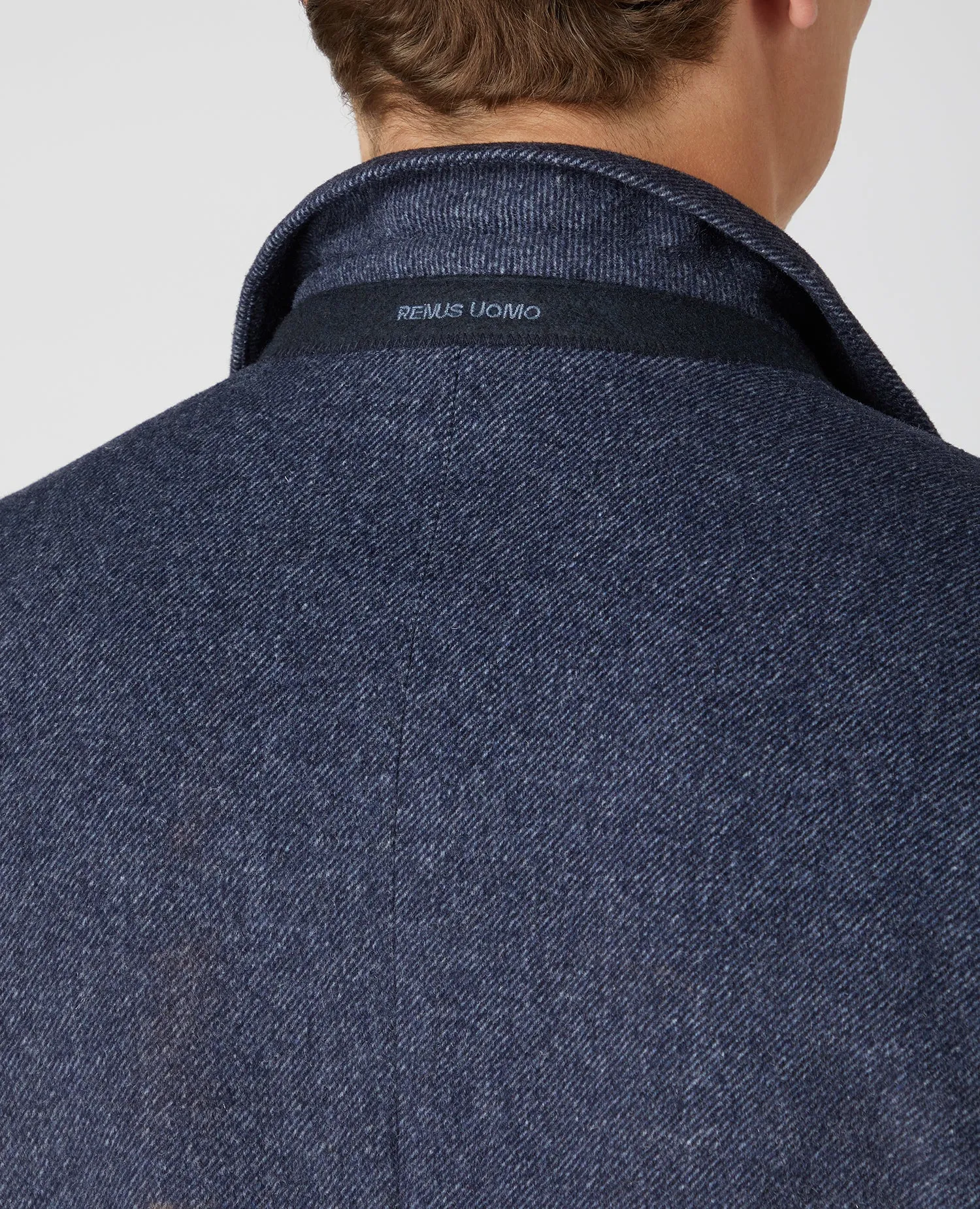 Remus Uomo Quinn Slim Fit Tailored Coat - Dark Blue