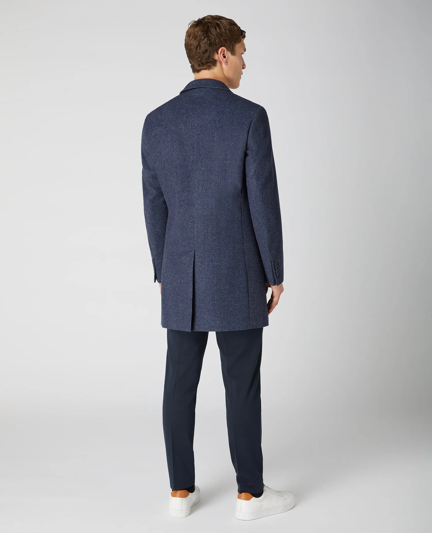 Remus Uomo Quinn Slim Fit Tailored Coat - Dark Blue
