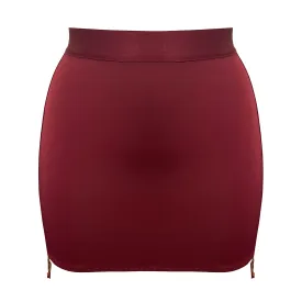 Syra open back skirt - morello